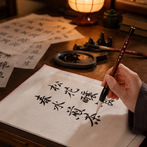 Papier Xuan Chinois Professionnel Brut Semi-Brut Shu Xuan Épais en Fibre Naturelle à Haute Absorption d'<span class=keywords><strong>Encre</strong></span> pour Calligraphie <span class=keywords><strong>et</strong></span> Peinture - Product Image 6