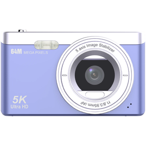 Máy ảnh kỹ thuật số ICar 2025 5K với cảm biến IMX386, zoom quang học 64M, bộ nhớ thẻ nhớ 128G, chụp ảnh độ phân giải cao - Product Image 4