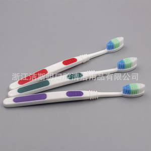 Brosse à dents manuelle pour adulte à double couleur de manche, poils souples en nylon, usage domestique JSM 10025 - Product Image 4
