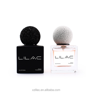 Botella de Perfume Cuadrada de Vidrio de 50 ml Personalizada al por Mayor, con Tapa de Piedra Volcánica de Alta Calidad para Hombre y Mujer - Product Image 3