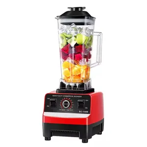 Professional Blender with Shield Commercial Countertop Blenders Ice Shaver Crusher Snow Cone Maker for Shakes Smoothies Peree