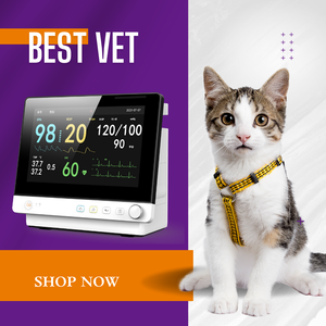 Monitor Multiparamétrico para Pacientes con Certificación CE, BVP12, para Clínicas <span class=keywords><strong>Veterinarias</strong></span> y Granjas, Dispositivo de Monitoreo Veterinario - Product Image 1