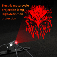 Clignotant universel pour moto RGB Light Devil Eye Projector + feu arrière stroboscopique + lampe témoin au sol + éclairage de plaque d'immatriculation