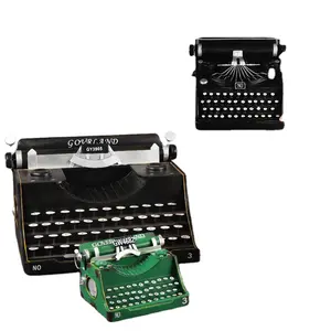 El yapımı avrupa tarzı typerwriter eski vintage demir model dekorasyon ev ve bar için