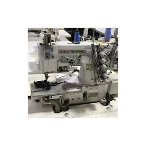 Pegasus W600 Flat-bed T-shirt coverstitch cover used interlock sewing machine flatlock with auto trimmer.