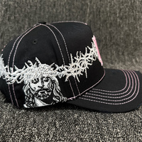 Nouvelles casquettes originales à broderie continue, casquettes de baseball en jean vieilli avec broderie 3D, Gorras, casquette à visière incurvée à 5 panneaux