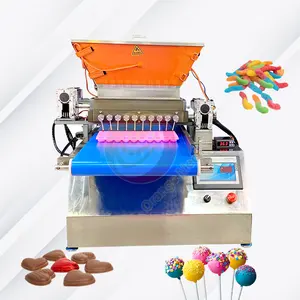 Ucuz laboratuvar kullanımı küçük tatlı masaüstü sert şeker dökün şeker formu yapmak için makine el Depositor sakızlı
