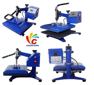 Máquina de prensado en caliente para transferencia de etiquetas, camisetas con almohadilla de silicona oscilante, oferta especial