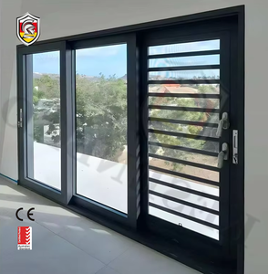 Fenêtre à persiennes en aluminium <span class=keywords><strong>avec</strong></span> <span class=keywords><strong>volet</strong></span> en verre, ouverture manuelle, design grillagé <span class=keywords><strong>et</strong></span> <span class=keywords><strong>moustiquaire</strong></span> - Product Image 5