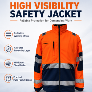Vêtements résistants aux coupures de haute qualité, certifiés, veste de travail de sécurité résistante aux coupures, protection contre les tronçonneuses, veste <span class=keywords><strong>anti</strong></span>-coupures EN Class - Product Image 1