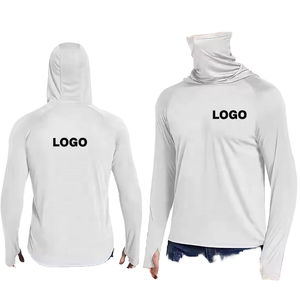Camisa de Pesca de Manga Larga para Hombre con Protección Solar UPF 50, de Seda/Algodón, Secado Rápido, Transpirable, con Logotipo Personalizado Impreso con Láser y Gorra - Product Image 1