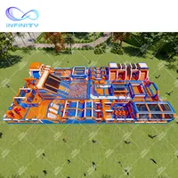 Inflatable Playground Indoor Yes New Style Inflatable Outdoor Playground Sport Game Obstacle Jumping Course Toddle Indoor Big Inflatable Bounce Theme Park