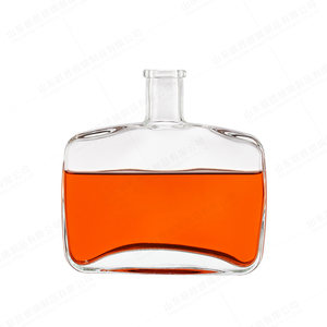 Super Flint Glass 500ml 700ml 750ml Whisky Crystal Peaks Half Dome Decanter Botella con tapa - Product Image 1