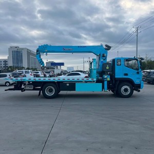 Foton Rowor 4x2 <b>Flatbed</b> Wrecker with 3 Ton 5 Ton Arm Boom Crane Slidebed Tow <b>Truck</b> for City Breakdown Recovery - Product Image 4
