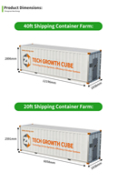 Grande Ferme Intelligente Sinok en Conteneurs – Système d'Agriculture Verticale Hydroponique pour la Culture de Légumes Feuillus et de Laitues – Agriculture Multi-Span