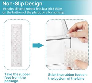 Ngăn kéo lưu trữ có thể xếp chồng lên nhau-Thùng tổ chức bằng nhựa trong suốt cao để làm đẹp, lý tưởng cho bàn trang điểm, phòng tắm, tủ, phòng đựng thức ăn - Product Image 3