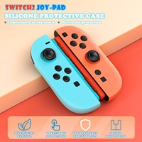 Coque souple en silicone pour Nintendo Switch 2 NS2 Joy-Con Controller Handgrip Full Protector Skin