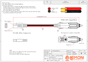Konektor Panel Surya SAE 2-pin ke Adaptor Soket 12V Kabel Ekstensi Pemantik Rokok Mobil - Product Image 5
