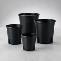 Pots de fleurs biodégradables en plastique PP, vente en gros, durables, légers, avec trous de drainage, pour la ferme, la maison, le jardin, l'extérieur, utilisation au sol
