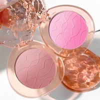 Palette de fard à joues naturel pour le visage personnalisé en gros Palette de contour de fard à joues mat Maquillage de joues 4 couleurs Rose Blush