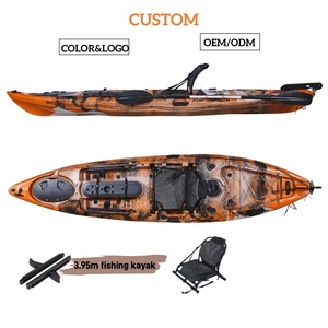 Kayak de pêche en mer LSF personnalisé de 13 pieds <span class=keywords><strong>pour</strong></span> une personne, à assise sur le dessus, en LLDPE, <span class=keywords><strong>pour</strong></span> la navigation et le surf - Product Image 1