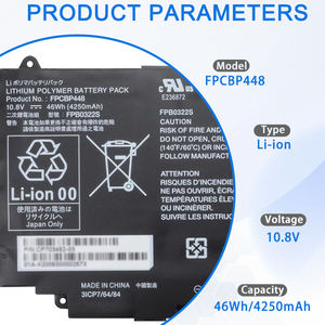 Fujitsu bp448 46Wh Laptop pil değiştirme için Fujitsu Stylistic Q736 Q737 Q775 serisi FPB0322S 3ICP7/64/84 4250mAh 10.8V <span class=keywords><strong>3</strong></span> hücreli - Product Image 2