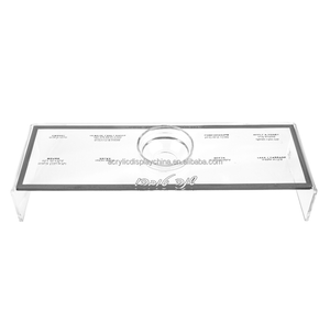 Tùy chỉnh <span class=keywords><strong>lucite</strong></span> nâng lên Rosh hashanah simanim khay cổ điển Acrylic nâng lên simanim khay <span class=keywords><strong>lucite</strong></span> đứng simanim khay (Bộ 4) - Product Image 1