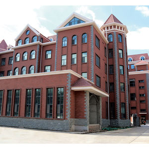 Revestimiento de pared exterior, revestimiento de ladrillo de arcilla Lisa fina, azulejos de fachada, precios de ladrillo de fuego rojo fino - Product Image 4