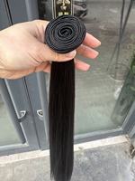 Extensions de cheveux humains brésiliens Remy, longueur étirée 18-26 pouces, pour machine à tisser les cheveux, double trame, marque Jinhan, 100g