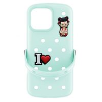 Coques de téléphone portables promotionnelles durables et tendance en gros avec découpes, impression, breloques en silicone pour chaussures et coques de téléphone de créateur
