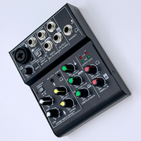 Prix usine professionnel mélangeur 4 canaux Sound L live carte son USB numérique mélangeur d'interface
