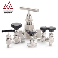 Vanne à aiguille manuelle à double ferule en acier inoxydable 304 316 ASME B16.34 pour pipeline d'huile et de gaz