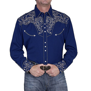 Chemises Western Tendance <span class=keywords><strong>Cowboy</strong></span> Vintage Personnalisées Col Classique Dernières Tendances Chemises Casual Manches Longues <span class=keywords><strong>Chemise</strong></span> <span class=keywords><strong>Homme</strong></span> - Product Image 3