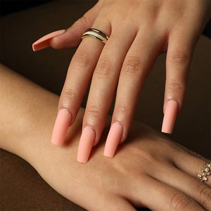 <span class=keywords><strong>Uñas</strong></span> Postizas Francesas de Color Puro al por Mayor, <span class=keywords><strong>Uñas</strong></span> Acrílicas Reutilizables Medianas, <span class=keywords><strong>Uñas</strong></span> Artificiales con Logotipo Personalizado y Marca Privada - Product Image 4