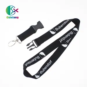 Veelkleurige Sleutelhanger Houder Veiligheid Polyester Nekriemen Zeefdruk Lanyards Voor Telefoon, Sleutel En Id-Kaart