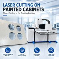 Machine de découpe laser à fibre automatique CNC pour le découpage de panneaux de portes d'armoires de commande électriques
