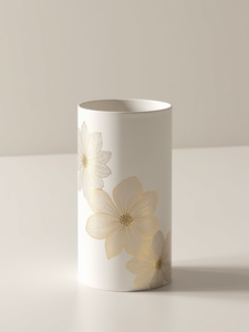 Estampado de oro simple personalizado, papel Kraft reciclable ecológico, tubo de grano de café y té, cilindro de rueda, cartón que desaparece - Product Image 2