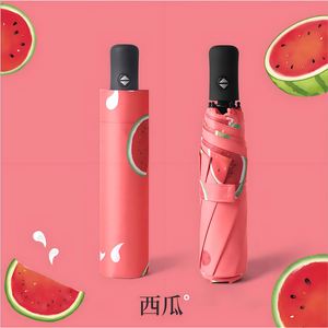 Paraguas Plegable de 3 Secciones con Diseño de Frutas, para Estudiantes, Niños, Niñas, Damas y Mujeres, Protección Contra Rayos Ultravioleta, Lluvia y Sol, Venta al Por Mayor - Product Image 5