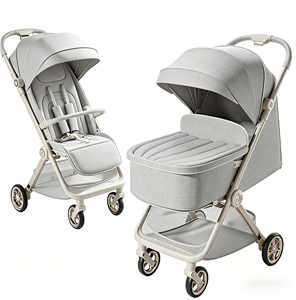 Poussette bébé pliable légère en alliage d'aluminium de haute qualité, roues 360°, certifiée EN, pour 0-3 ans, vente en gros à prix réduit - Product Image 1
