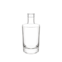 Vente en gros de bouteilles de vin en verre de haute qualité, forme ronde, fond épais, 100 ml, 200 ml, 500 ml, 750 ml