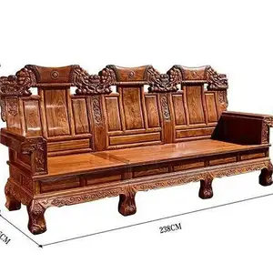 Furnitur Rosewood "rosewood", sofa Cina kombinasi rosewood "besar dan ukuran sedang ruang tamu