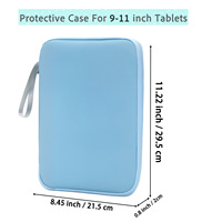 Housse de protection universelle plate pour ordinateur, avec fermeture éclair, design simple, matériau PU, anti-chute, anti-impact, résistant aux rayures, transparente