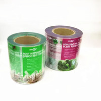 Étiquettes autocollantes transparentes en BOPP pour nutriments végétaux, en vinyle plastique, imperméables, avec impression personnalisée du logo