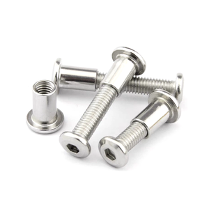 Maßgefertigte Chicago Edelstahl-Zylinderschrauben mit Flachkopf und Innensechskant, <span class=keywords><strong>OEX</strong></span>-Box-Verpackung für Möbel & Holz, Holzschrauben - Product Image 1