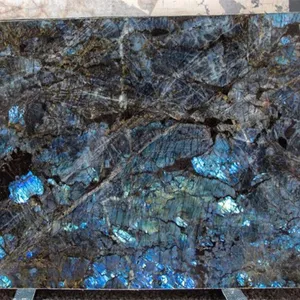GOLDTOP OEM/ODM granito Top Performance Luxury Stone 100% Natural Blue Labradorite Granite Slabs for Kitchen Countertops