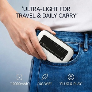 Router Portátil LSUN LTE 4G WiFi 6, Batería de 10000 mAh, <span class=keywords><strong>Mifi</strong></span> de 300 Mbps, Punto de Acceso Móvil, Ranura para Tarjeta SIM, Función VPN, LTE Global FDD/TDD - Product Image 1