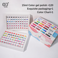 Vernis à ongles en gel UV CCO 15 ml, lot de 120 couleurs, gel coloré longue tenue, fournitures de manucure pour salon, sans HEMA, sans TPO