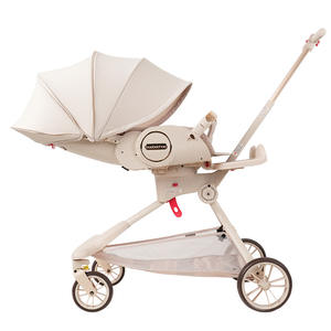 Poussette pliable en alliage d'aluminium à double inclinaison pour bébés <span class=keywords><strong>de</strong></span> 0 à 6 mois, idéale pour les parents au quotidien - Product Image 2