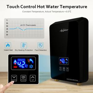 Fábrica al por mayor CB certificado LED Digital pantalla eléctrica agua caliente Gyser 220V 240V Venta caliente para hoteles y hogares - Product Image 2