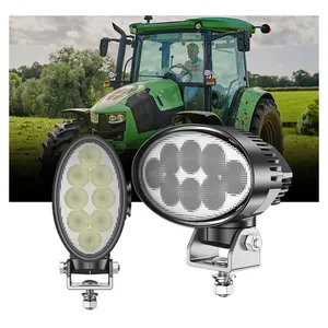 Lampe de travail ovale de 5.5 pouces pour les moissonneuses de tracteur de voiture Spot/Flood Beam 12 24V Offroad 40W LED Work Light